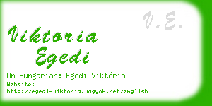 viktoria egedi business card